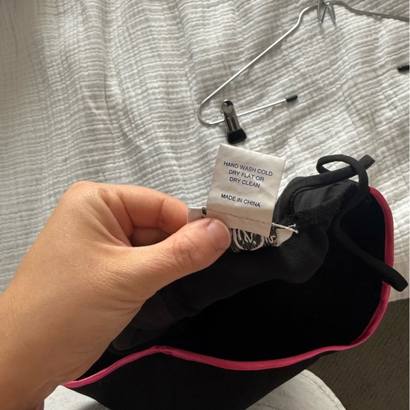 Vintage VTG Y2K Black Pink Trim A Line Tulle Midi Knee Length Dress Steppin Out - Picture 3 of 13